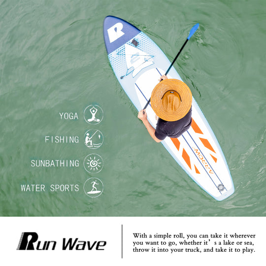 Inflatable Stand Up Paddle Board 11'×33''×6''(6'' Thick) Non-Slip Deck with Premium SUP Accessories | Wide Stance, Bottom Fins for Surfing Control | Youth Adults Beginner(ARROW)