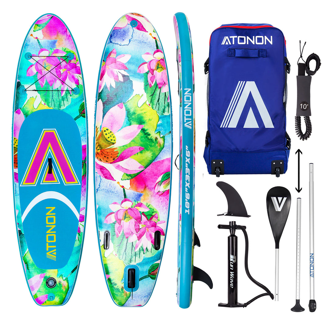 Run Wave Inflatable Stand Up Paddle Board 10.6'×33''×6'' | Youth Adults Beginner |LOTUS-A