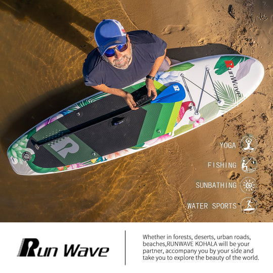 Run Wave Inflatable Stand Up Paddle Board 10.6'×33''×6'' | Youth Adults Beginner | PARROT