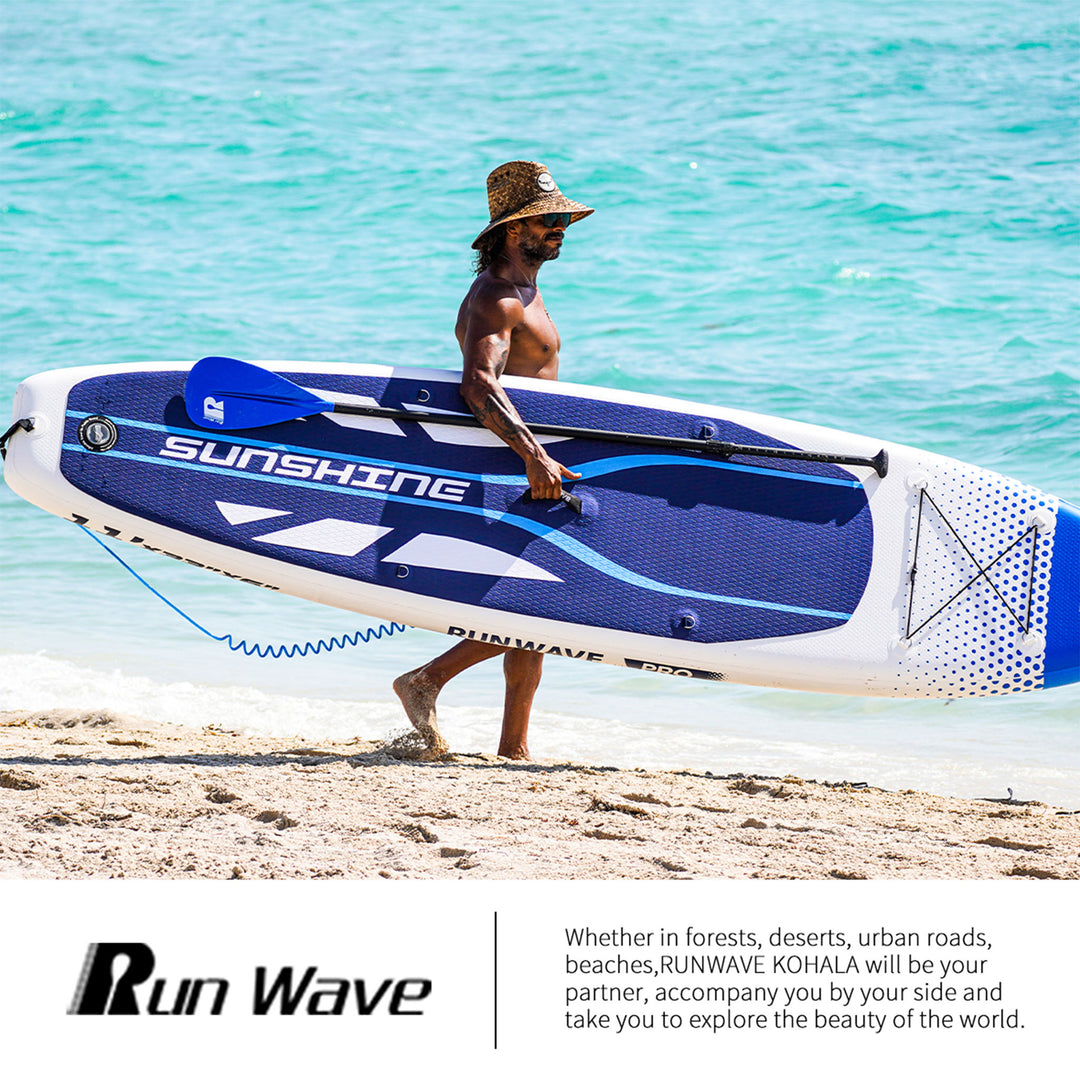 Run Wave Inflatable Stand Up Paddle Board 11'×33''×6'' | Youth Adults Beginner | SUNSHINE