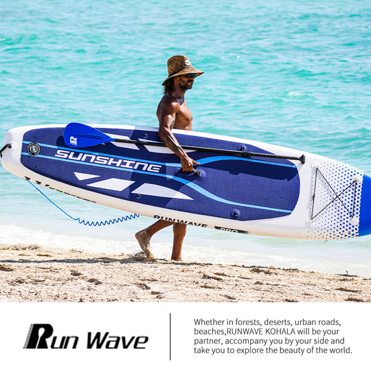 Run Wave Inflatable Stand Up Paddle Board 11'×33''×6'' | Youth Adults Beginner | SUNSHINE