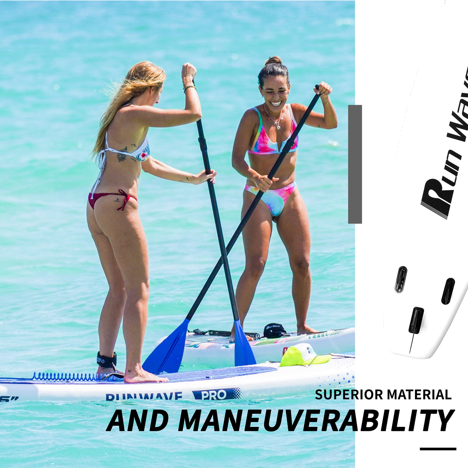 Tavola Paddle Board Gonfiabile Runwave - SUP 11' X 33" Con Accessori, Per Principianti E Adulti - Foto 12