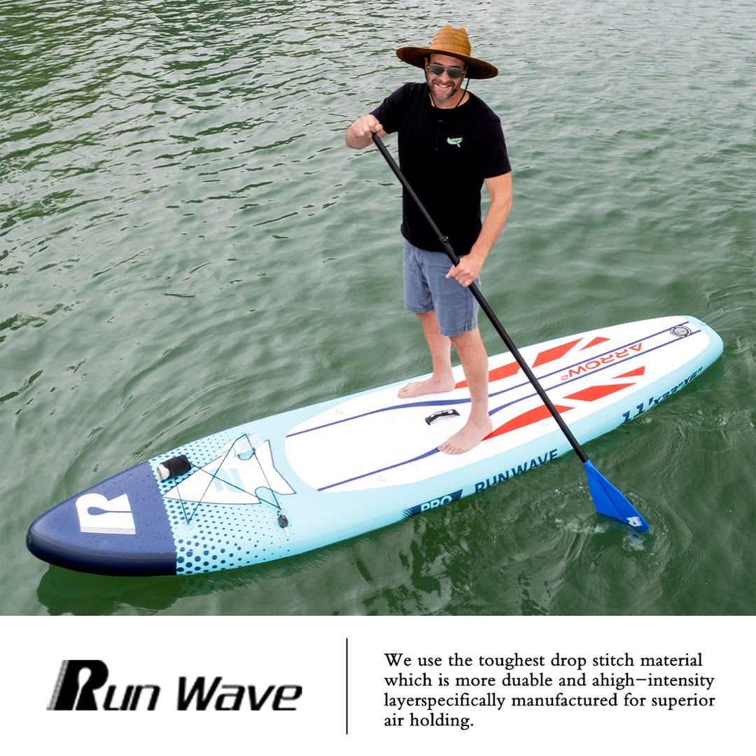 Run Wave Inflatable Stand Up Paddle Board 11'×33''×6'' | Youth Adults Beginner | ARROW