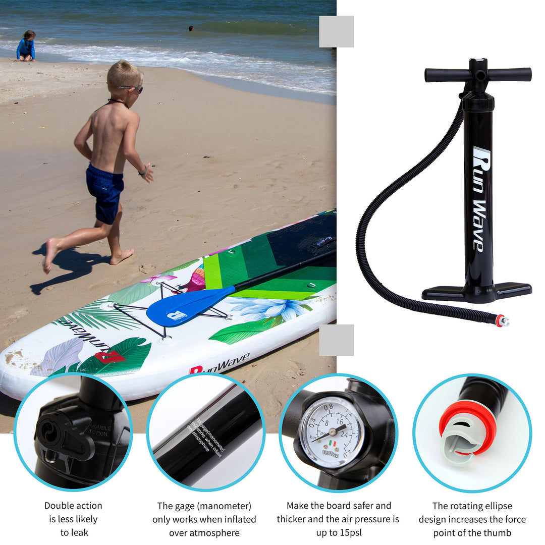 Run Wave Inflatable Stand Up Paddle Board 10.6'×33''×6'' | Youth Adults Beginner | PARROT