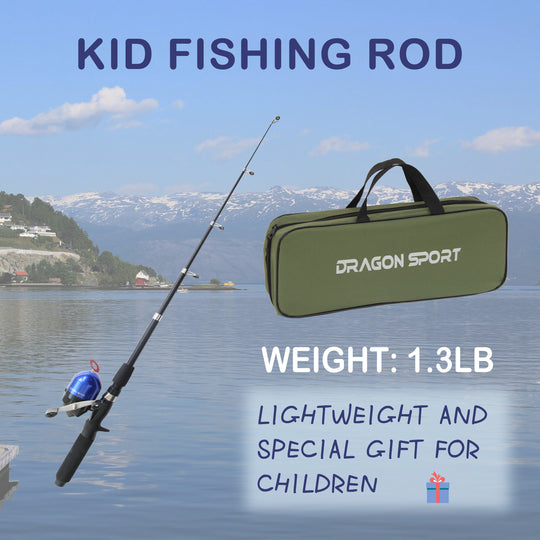 Kids Fishing Pole | With Net,Travel Bag,Rod | for Boys and Girls, Youth or Beginners | www.runwave.cn